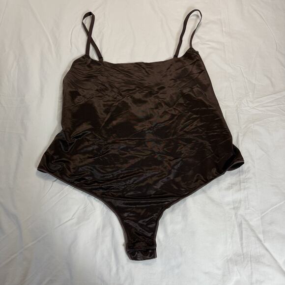 Skims Cami Thong Bodysuit & Low Back Leggings Semi Sheer Size 3X Lot of 3 - Picture 5 of 12